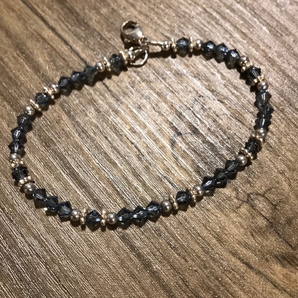 Blue Crystal Bracelet and Necklace - Picture 3 of 3